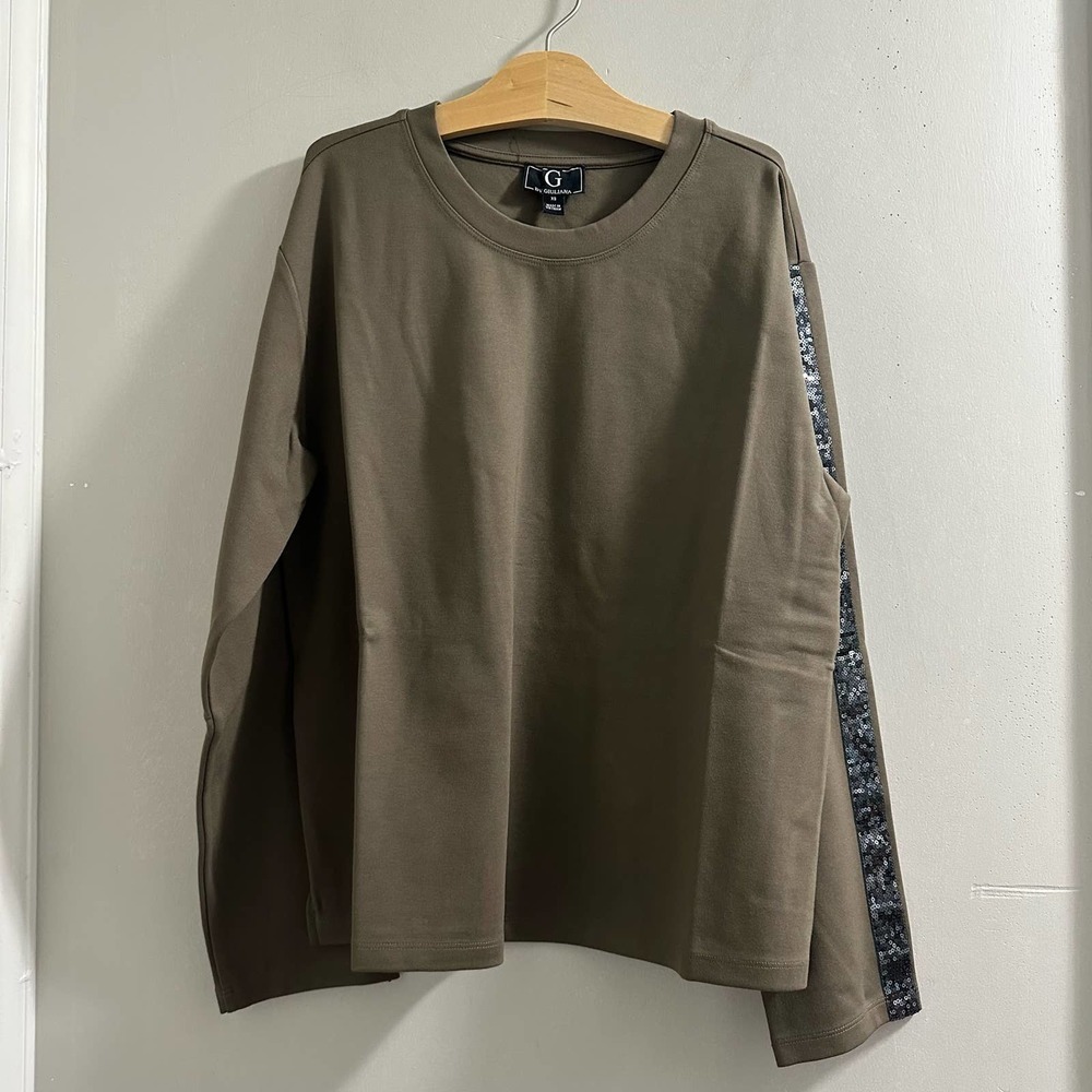 G‎ by Giuliana Long sleeve Green top XS